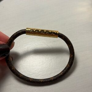 Louis Vuitton Brown and Gold Bracelet authentic